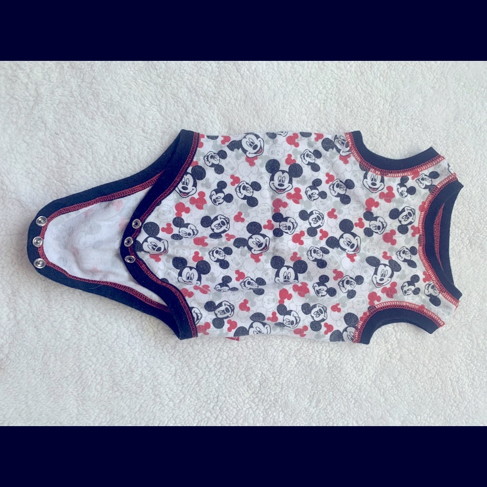 Disney Red & Black Mickey Mouse Bodysuit